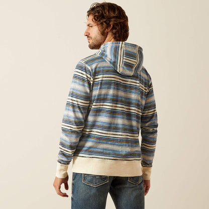 Ariat Men's Retro Bone White Stripe Lightweight Hoodie 10050534