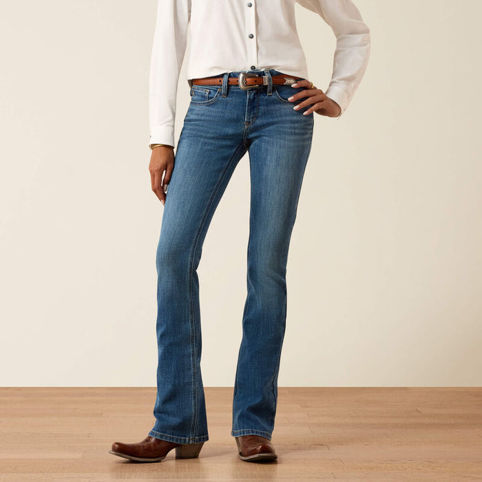 Ariat Women's Esti Ithica Medium Wash Mid Rise Boot Cut Jeans 10074832