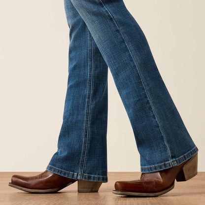 Ariat Women's Esti Ithica Medium Wash Mid Rise Boot Cut Jeans 10074832