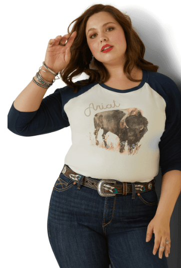 Ariat Women's Painted Dreams 3/4 Sleeve Tee 10043408
