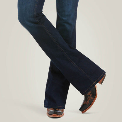 Ariat Women's R.E.A.L. Pennsylvania High-Rise Dark Wash Ballary Bootcut Jeans 10036813