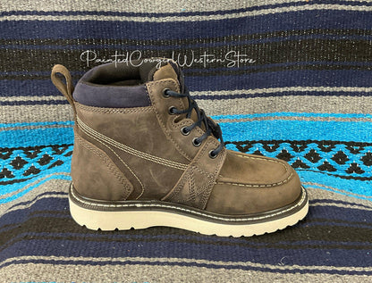 Ariat Women's Rebar Wedge Moc Toe Grey Waterproof Work Boot 10035770-Painted Cowgirl Western Store