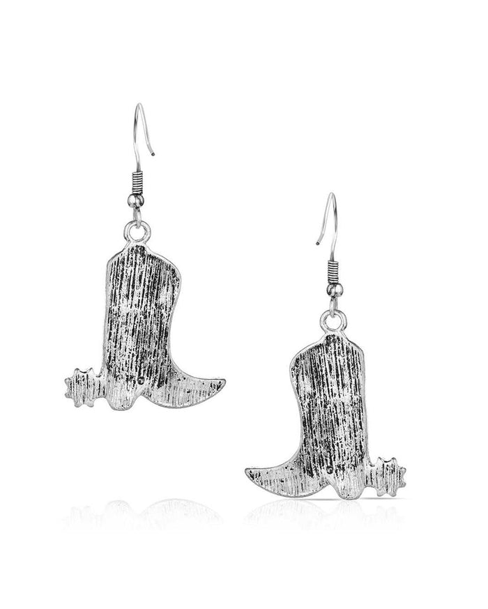 Attitude by Montana Silversmiths Cowboy Kicker Boot Earrings AER6244