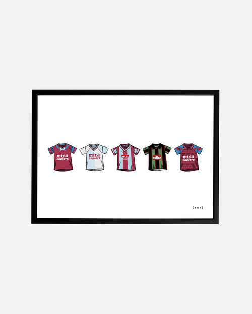 ART OF AVFC Classics Framed Print | Villa Football Wall Art