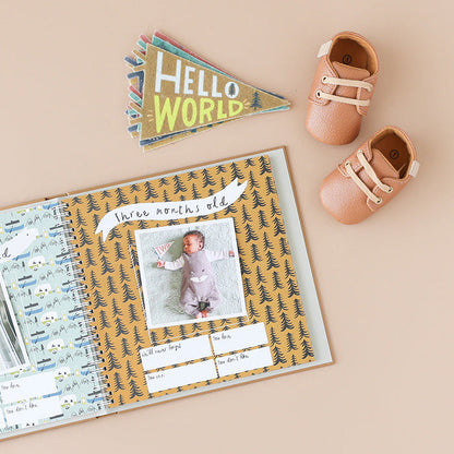 Baby's First Year Memory Book - Little Camper - Wee Bee Baby Boutique