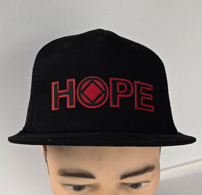 Ball Cap - HOPE With Symbol Blk/Red