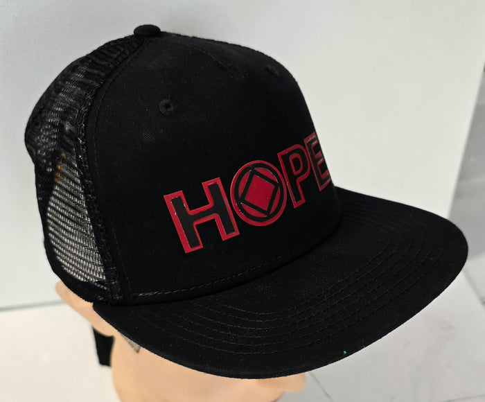 Ball Cap - HOPE With Symbol Blk/Red