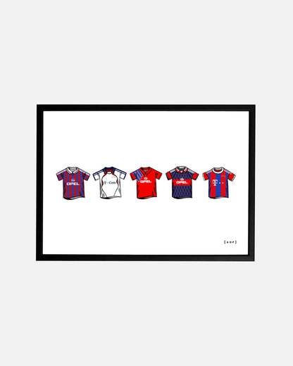 ART OF Bayern Classics Framed Print | German Football Wall Art