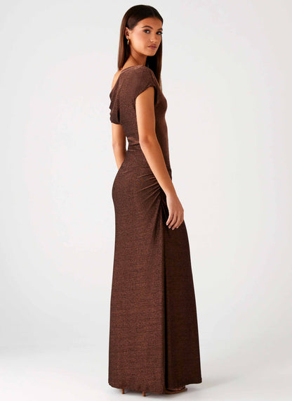 Harvest Moon Maxi Dress - Chocolate