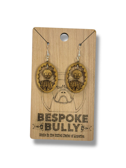Bespoke Bully Jewelry Gothic Frame Cutout Earrings