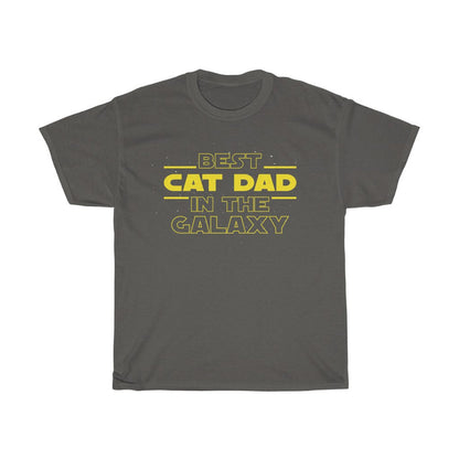 Best Cat Dad In The Galaxy T-Shirt Cat Owner Cat Lover Gifts for Men