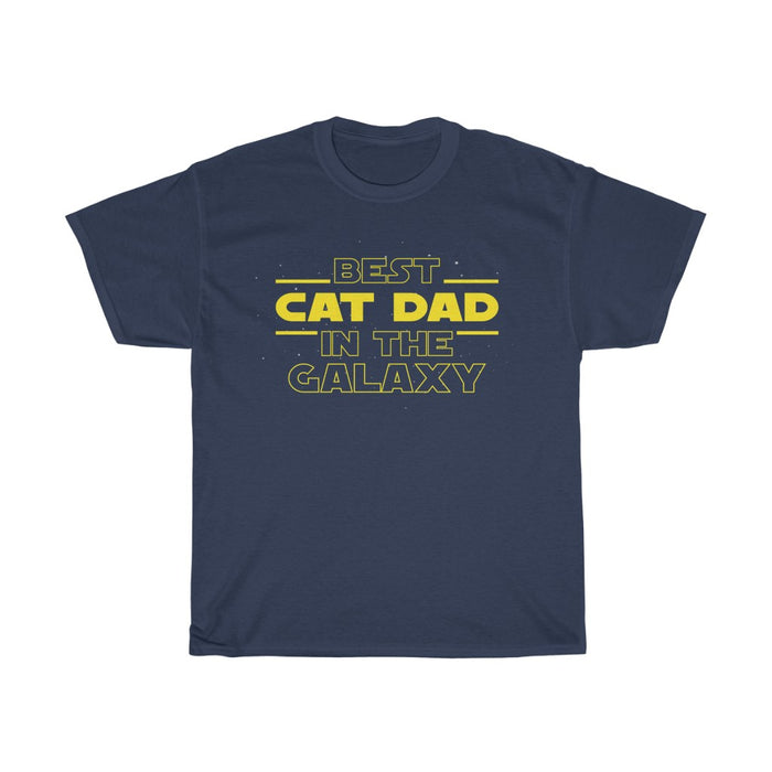 Best Cat Dad In The Galaxy T-Shirt Cat Owner Cat Lover Gifts for Men
