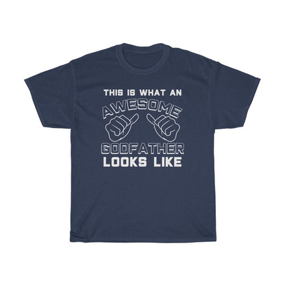 Best Godfather Gifts: "This Is What An Awesome Godfather Looks Like" Baptism Proposal Mens T-Shirt