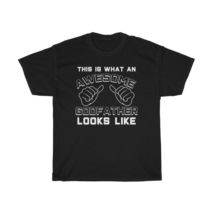Best Godfather Gifts: "This Is What An Awesome Godfather Looks Like" Baptism Proposal Mens T-Shirt