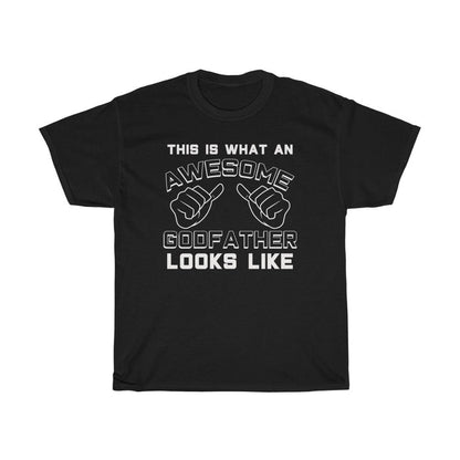 Best Godfather Gifts: "This Is What An Awesome Godfather Looks Like" Baptism Proposal Mens T-Shirt