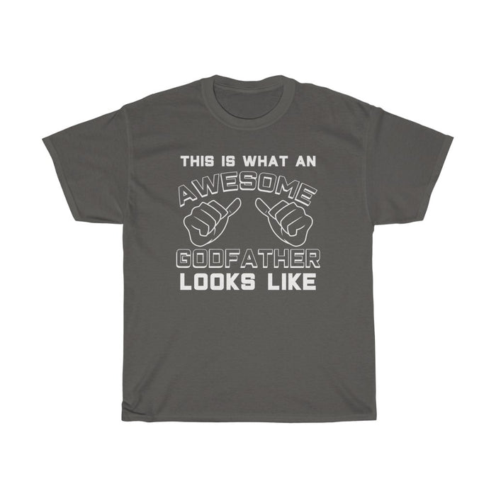 Best Godfather Gifts: "This Is What An Awesome Godfather Looks Like" Baptism Proposal Mens T-Shirt