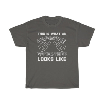 Best Godfather Gifts: "This Is What An Awesome Godfather Looks Like" Baptism Proposal Mens T-Shirt