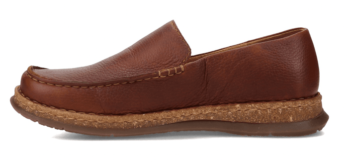 Born Men's Baylor Dark Brown Leather Slip On Casual Shoes BM0009923