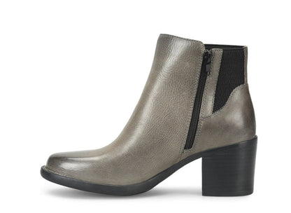 Born Women's Henni Grey Leather Monument Chelsea Ankle Boot BR0065422