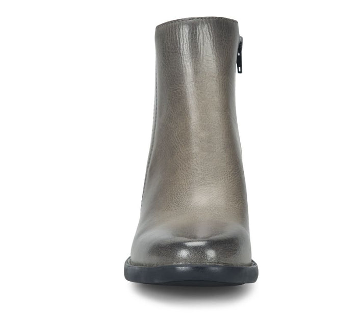 Born Women's Henni Grey Leather Monument Chelsea Ankle Boot BR0065422
