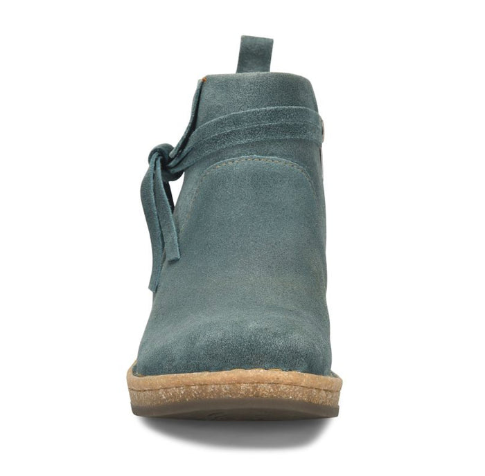 Born Women's Vaughn Teal Blue (Ottanio) Distressed Suede Leather Wedge Shoe BR0062321