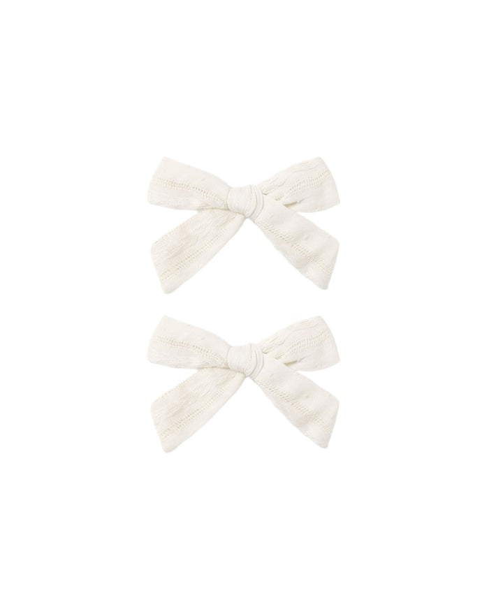 Bows, Set Of 2 || Ivory