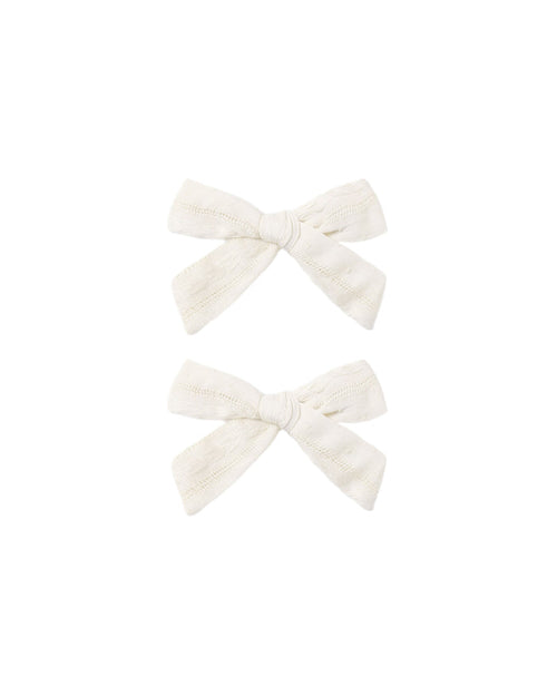 Bows, Set Of 2 || Ivory