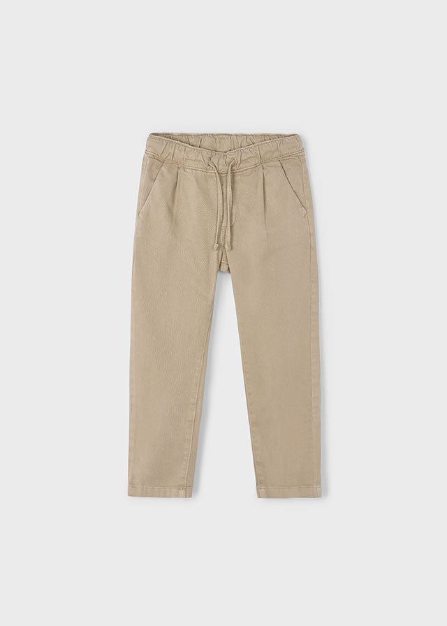Boy Chino Joggers - Cashew - Wee Bee Baby Boutique