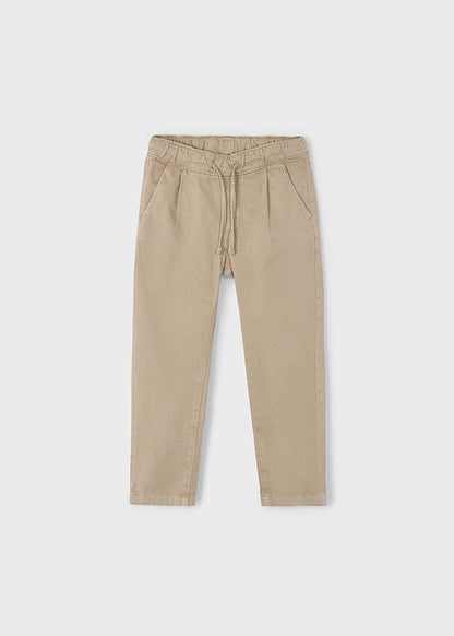 Boy Chino Joggers - Cashew - Wee Bee Baby Boutique