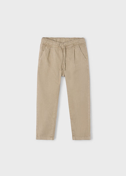Boy Chino Joggers - Cashew - Wee Bee Baby Boutique