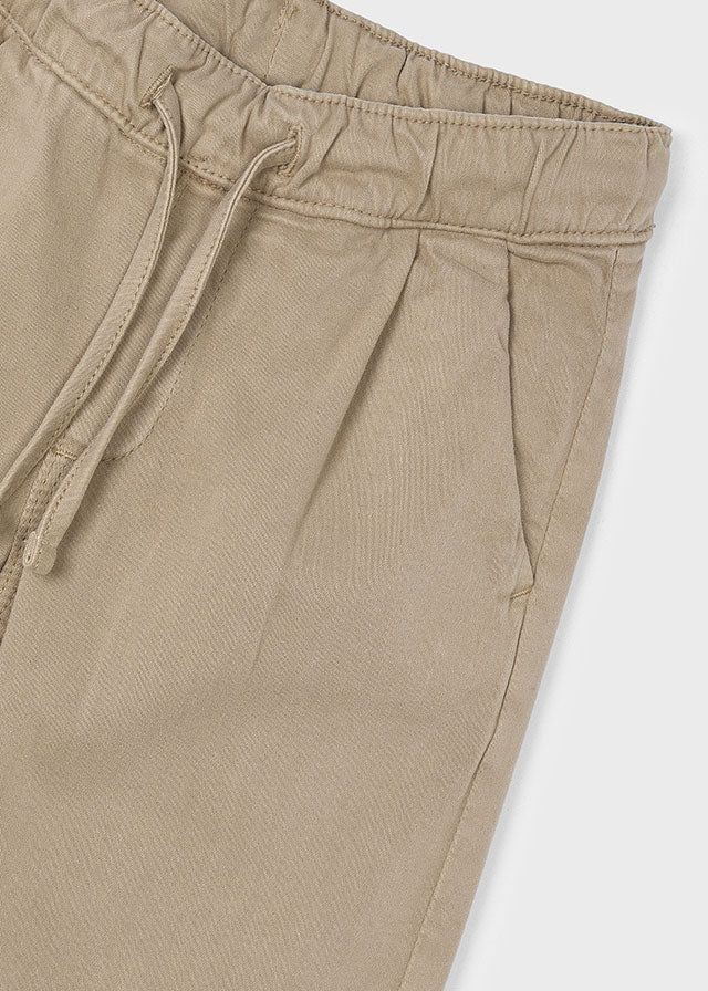 Boy Chino Joggers - Cashew - Wee Bee Baby Boutique