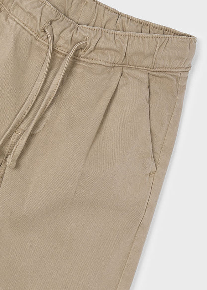 Boy Chino Joggers - Cashew - Wee Bee Baby Boutique