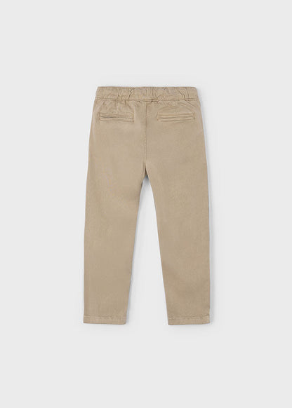 Boy Chino Joggers - Cashew - Wee Bee Baby Boutique
