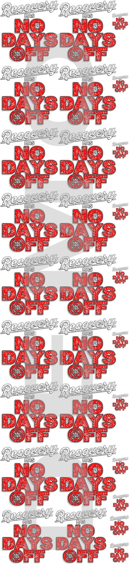 NO DAYS OFF