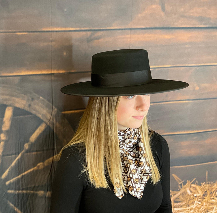 Bullhide Fandango Black Flat Crown Premium Wool Cowgirl Hat 0815BL-Painted Cowgirl Western Store