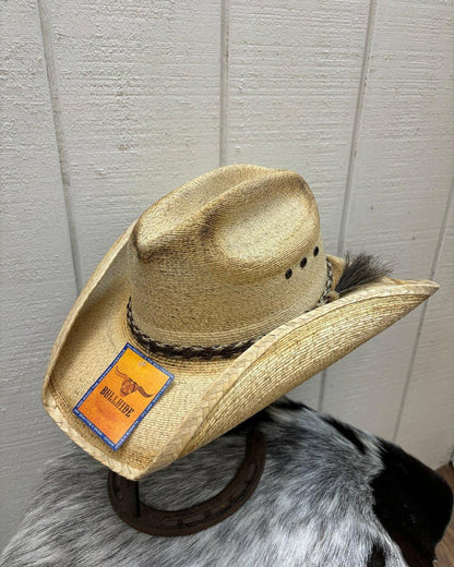 Bullhide Southfork Ranch Natural Palm Leaf Straw Cowboy Hat 2500-Painted Cowgirl Western Store