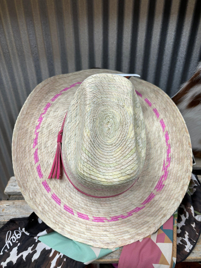 Bullhide Youth Little Girl's Roseville Western Palm Straw Hat 5098-Painted Cowgirl Western Store