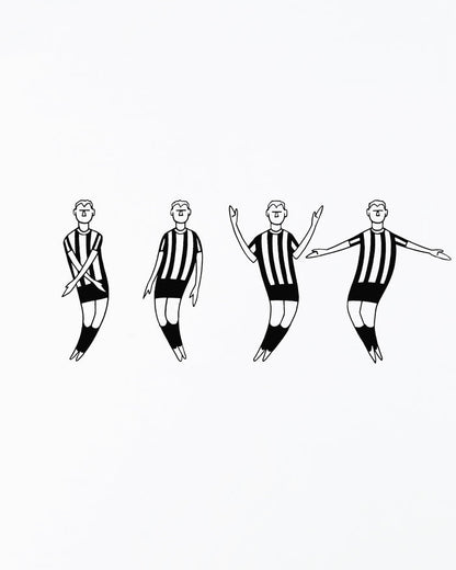ART OF Toon Burn Baby Burn Tee | NUFC White Graphic Football T-shirt