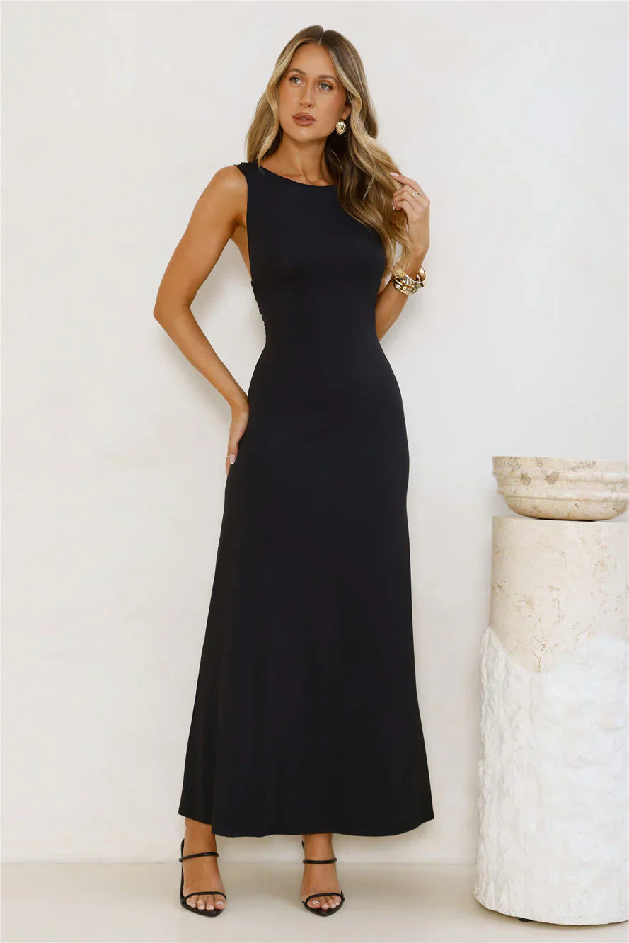 Romance Unveiled Maxi Dress Black