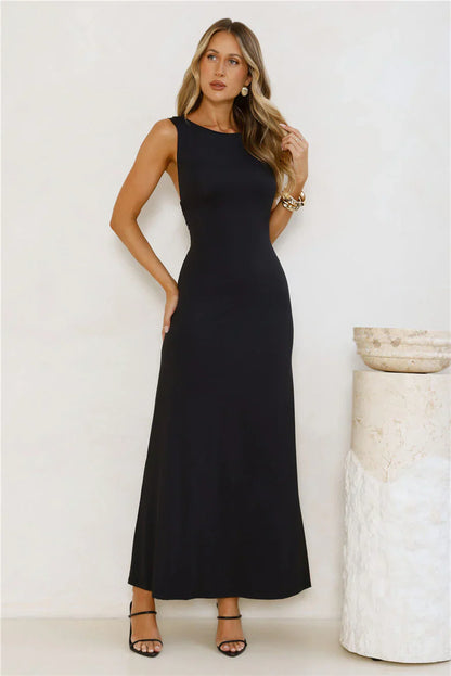 Romance Unveiled Maxi Dress Black