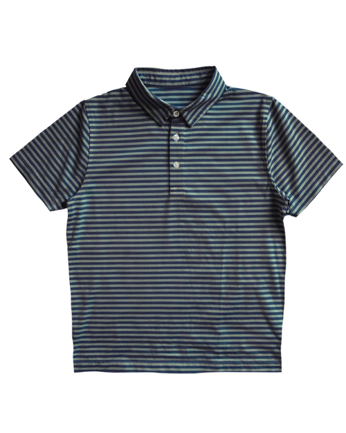 Cadets Le Club Polo - Scholar's Sage & Navy - Wee Bee Baby Boutique
