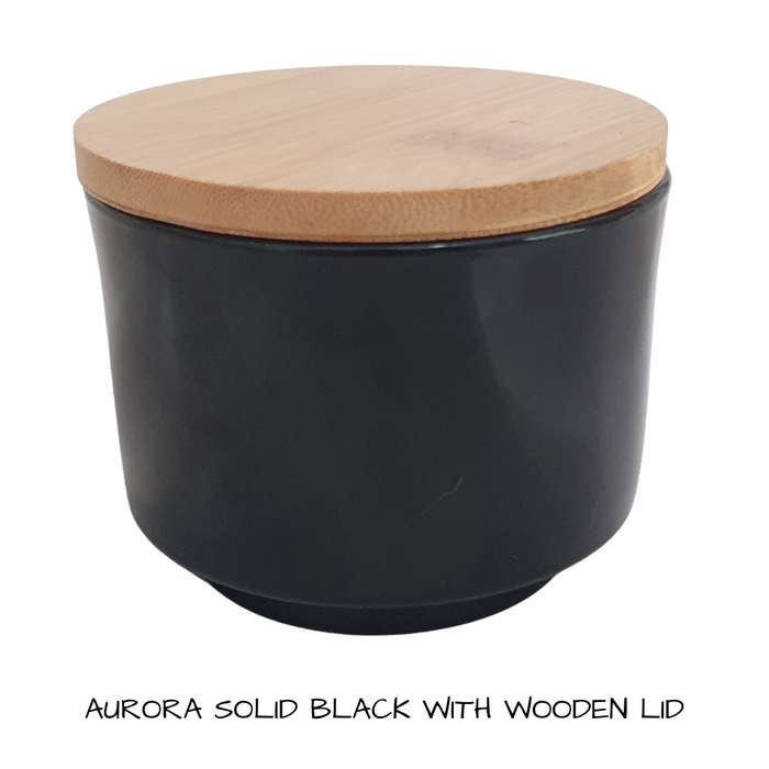 Candle Jar - Aurora Solid Black