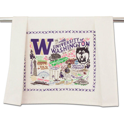 Washington, University of Collegiate Dish Towel - Pine & Moss