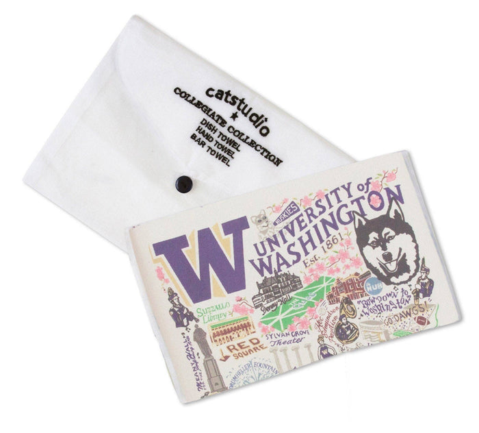 Washington, University of Collegiate Dish Towel - Pine & Moss