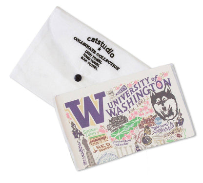Washington, University of Collegiate Dish Towel - Pine & Moss
