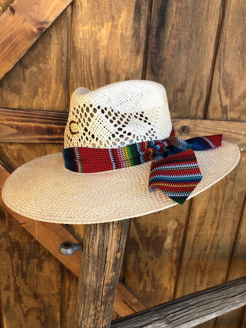 Charlie 1 Horse Women's Fiesta Natural Western Straw Hat CSFSTA-343681-Painted Cowgirl Western Store