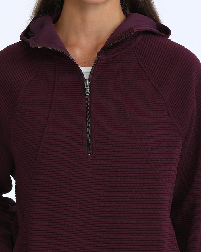 Cinch Women's Purple 1/4 Zip Knit Pullover MAK7925001
