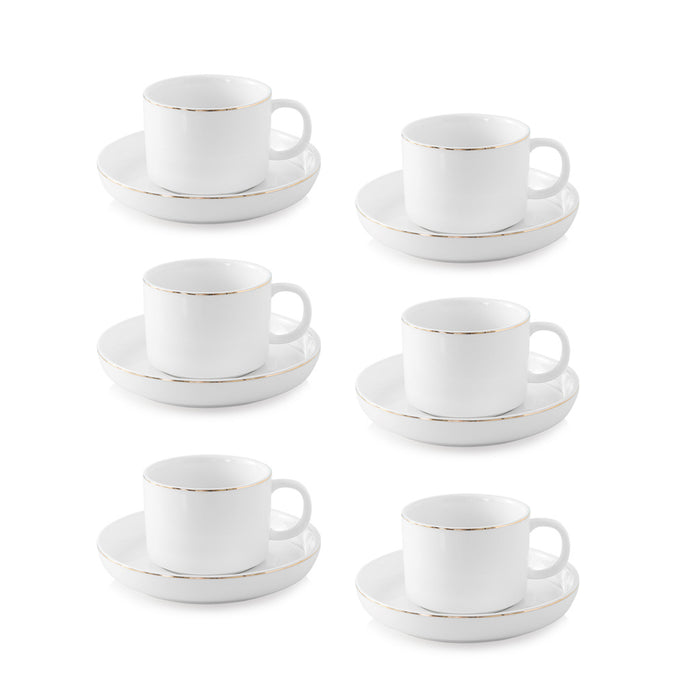 LIV Claire Goud Koffieset 12-delig | 6-delig