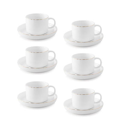 LIV Claire Goud Koffieset 12-delig | 6-delig