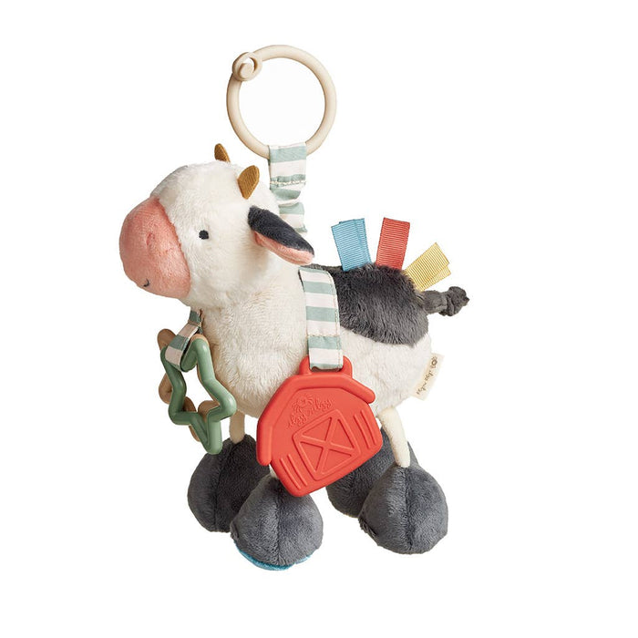 Cow Itzy Friends Link & Love Activity Plush - Wee Bee Baby Boutique